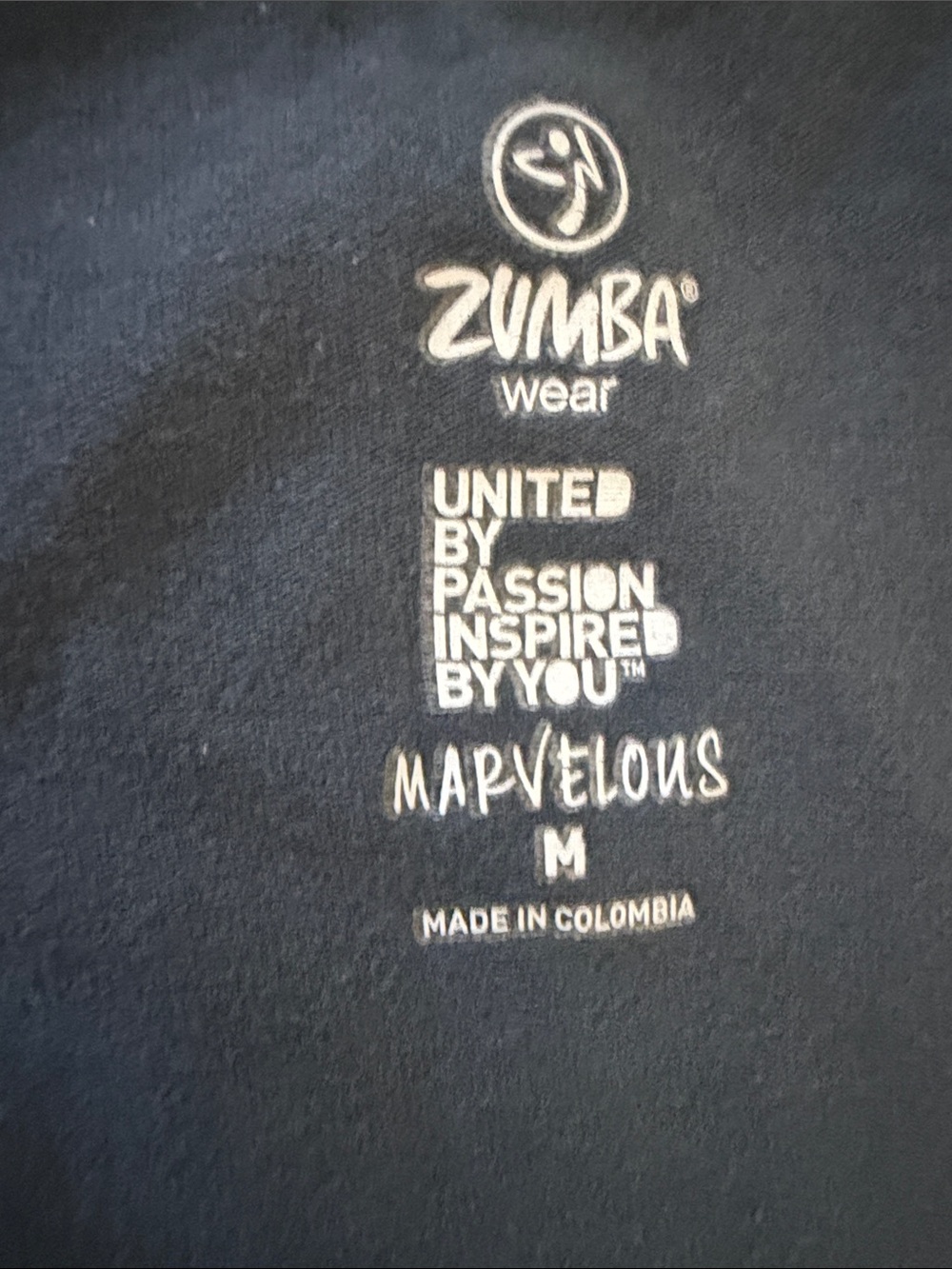 Zumba Wear Grey Racerback Tank with Gold Trim Size Medium - Picture 5 of 6